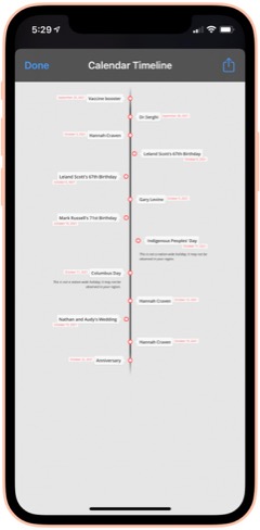 Calendar To Timeline Image